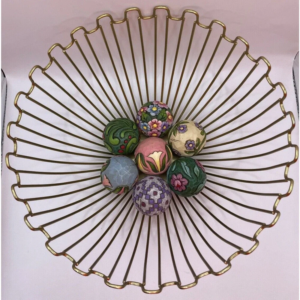 Gold Colored Hollow Art Deco Snacks Bread Storage Basket ONLY